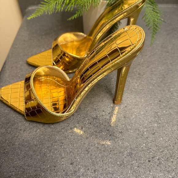 Metallic Gold Mules - Picture 3 of 5